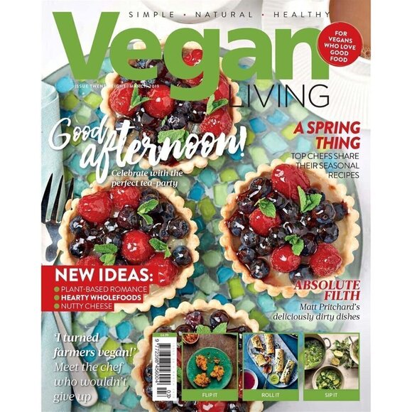 Vegan Living UK magazine March 2019 Retired Back Issue NEW - Picture 1 of 8